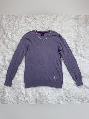 Women’s Large Purple Essex Classics Horseback Riding Sweater. Good Condition.